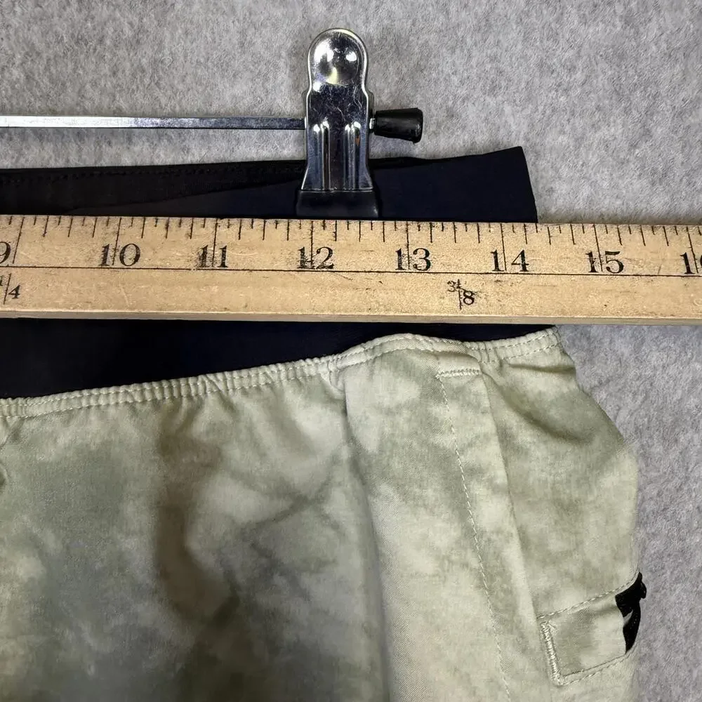 Fabletics Men's Size 29 Black Grey Tie Dye Athletic Shorts 9